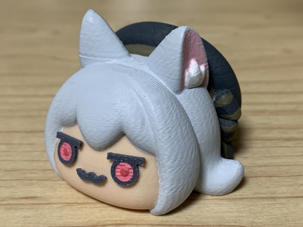 【STL】小夜ちゃん頭部マグネット