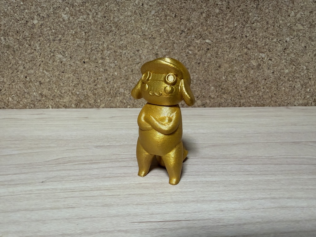 金の仁王立ちもち公