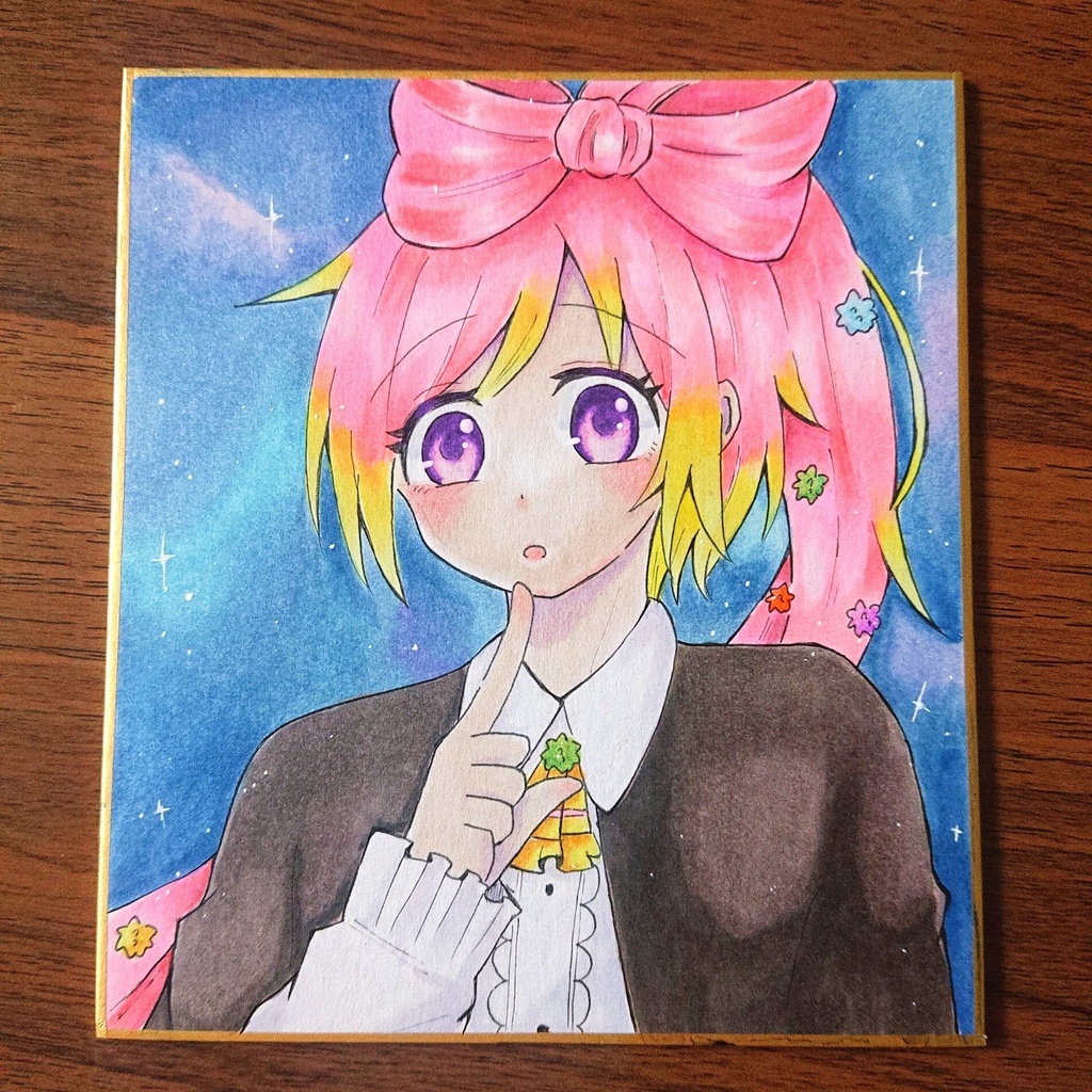 ミニ色紙 原画