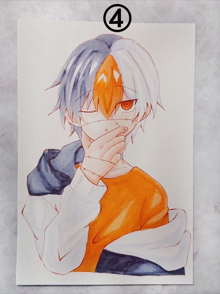 オリジナルイラスト ハガキサイズ 原画