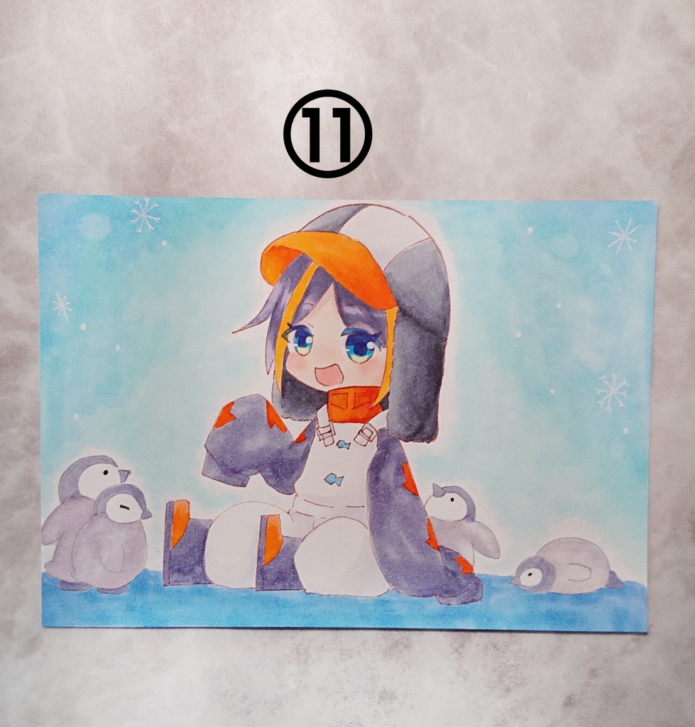 オリジナルイラスト ハガキサイズ 原画