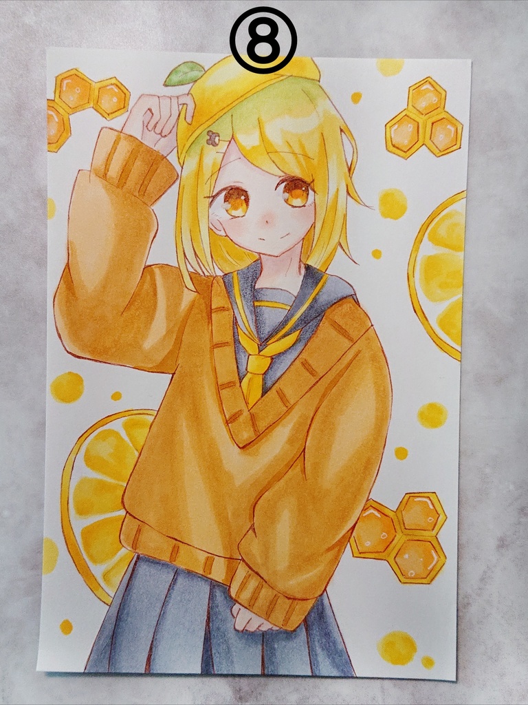 オリジナルイラスト ハガキサイズ 原画