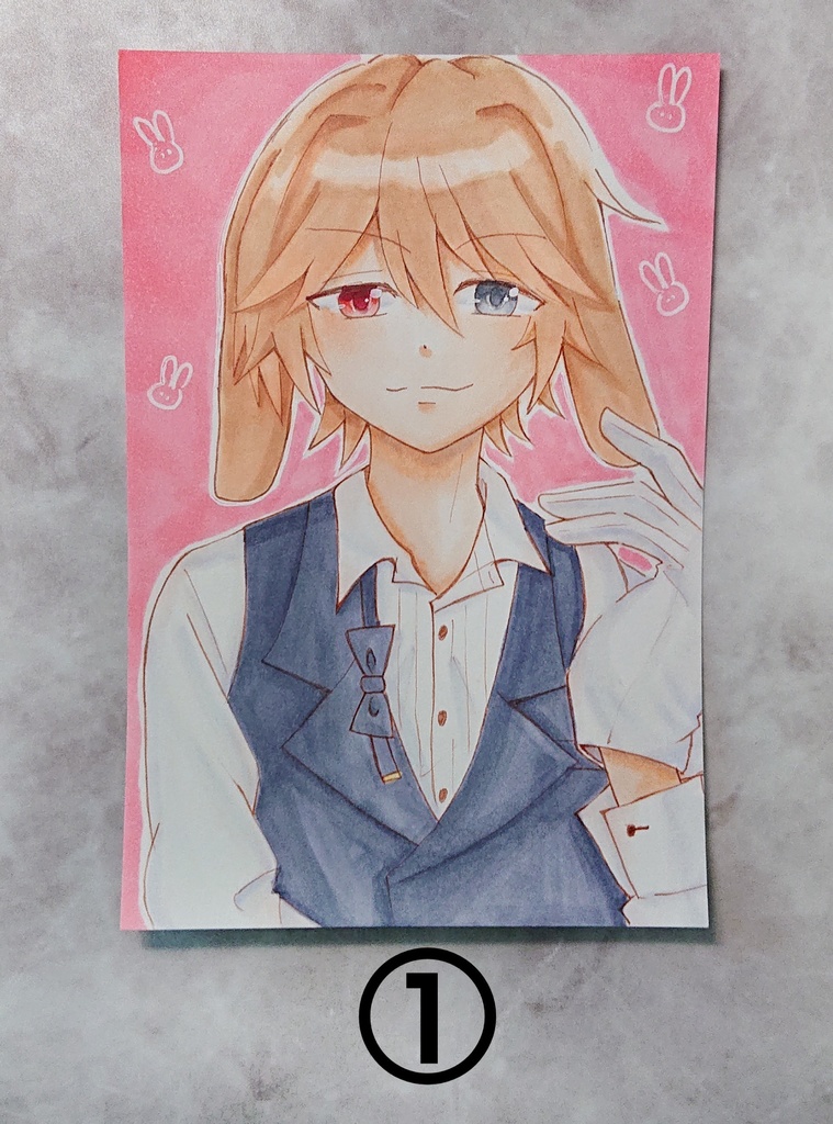 オリジナルイラスト ハガキサイズ 原画