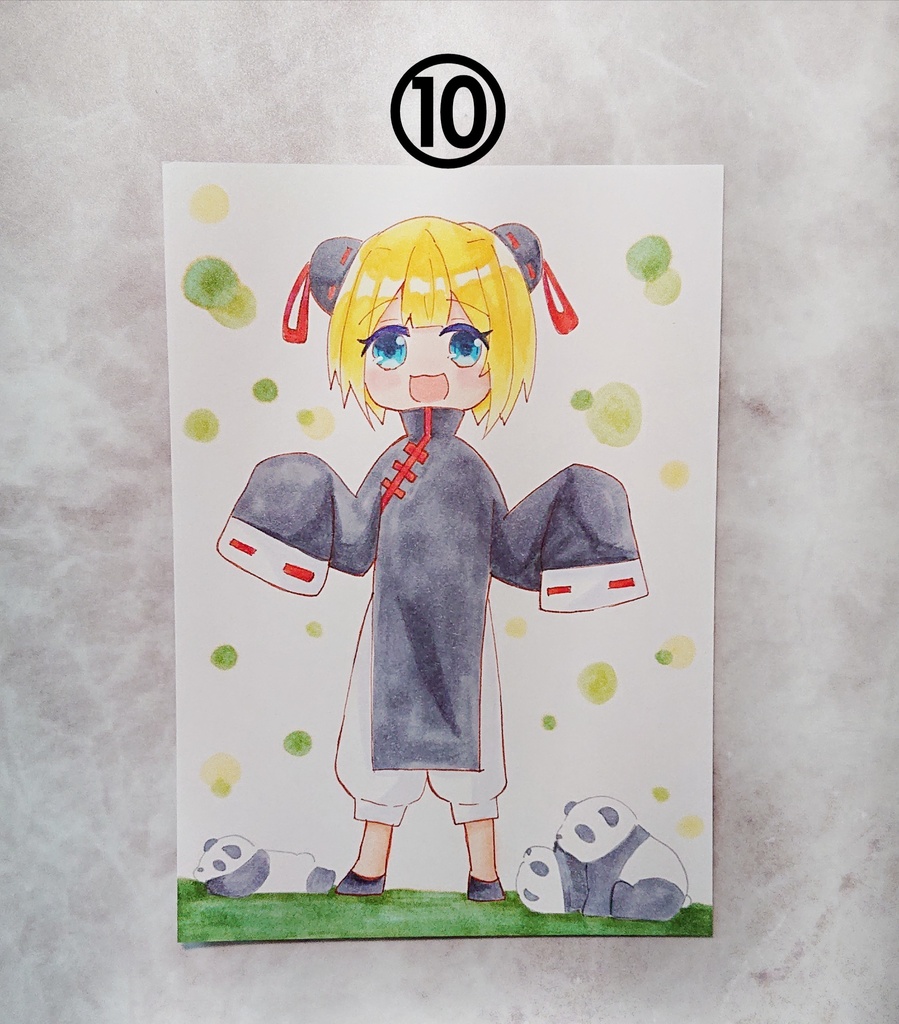 オリジナルイラスト ハガキサイズ 原画