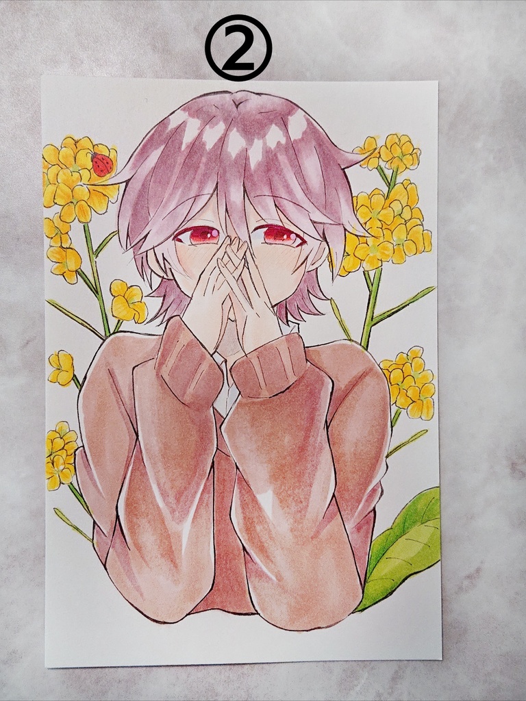 オリジナルイラスト ハガキサイズ 原画