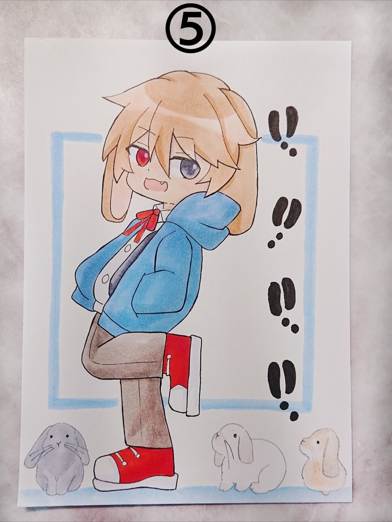 オリジナルイラスト ハガキサイズ 原画