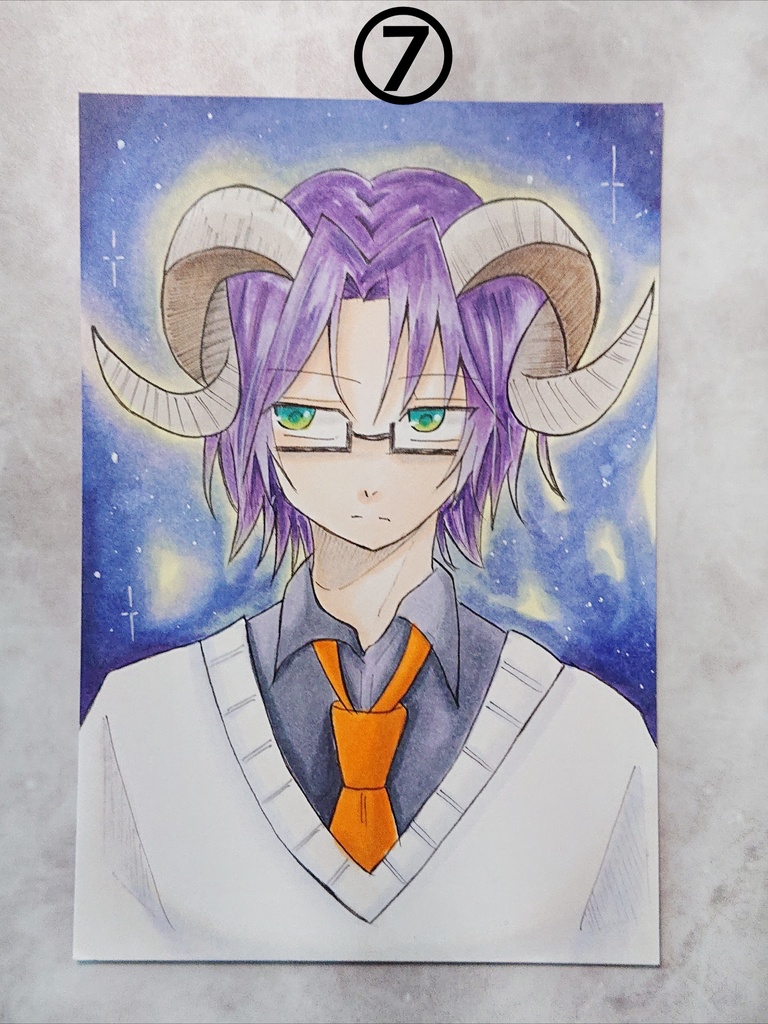 オリジナルイラスト ハガキサイズ 原画