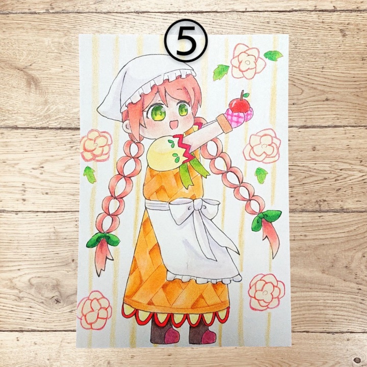 創作イラスト ハガキサイズ 原画