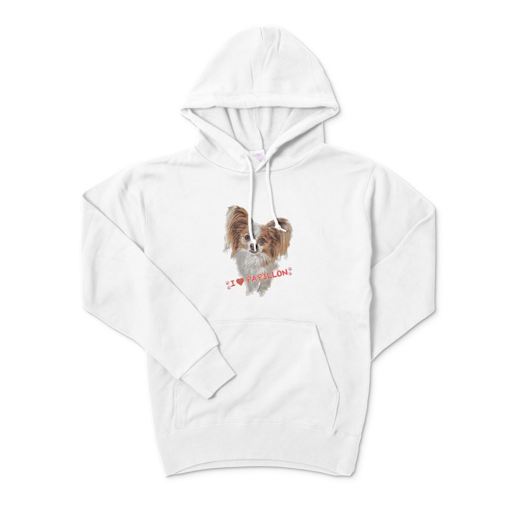 I ❤️ papillon パーカー