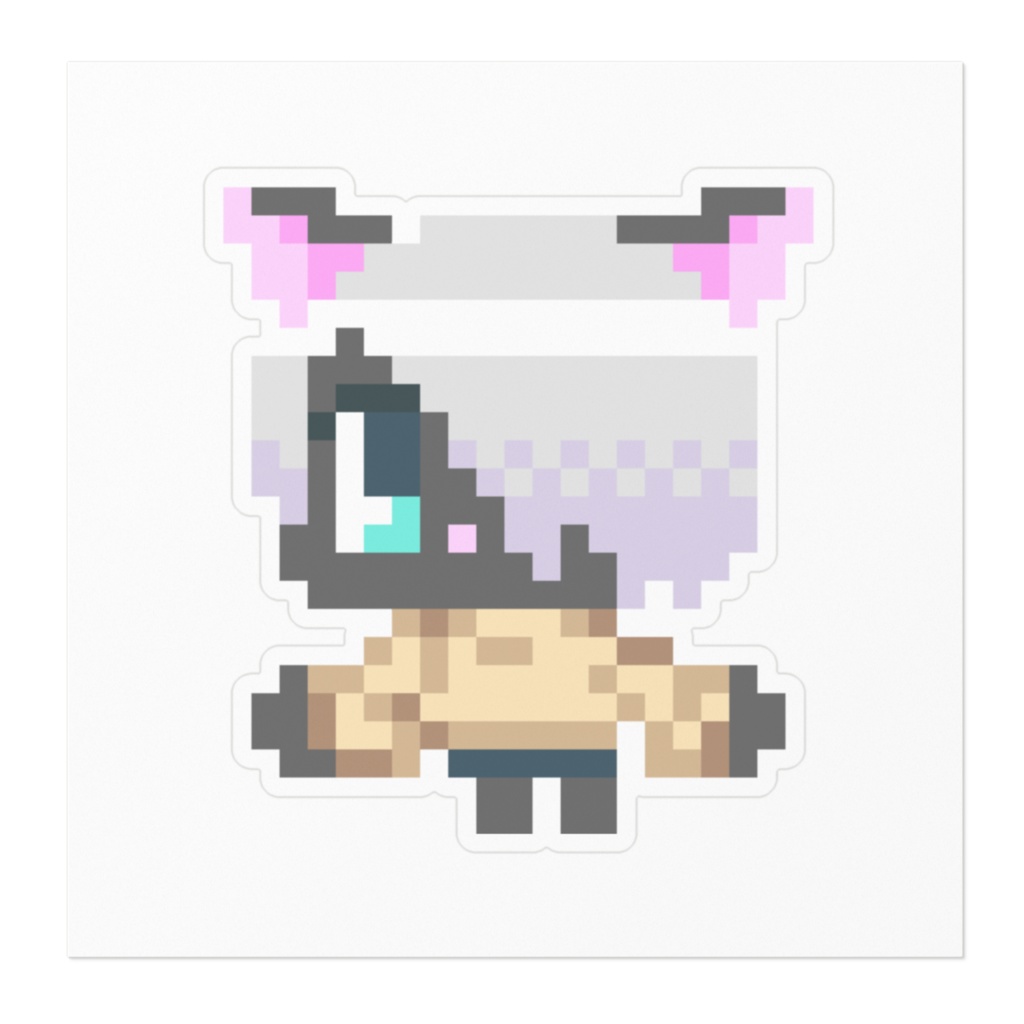 ドットネコロアンステッカー