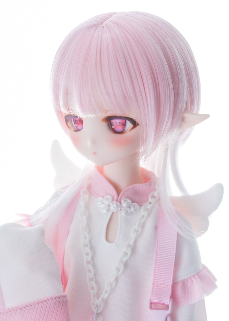 即納・DDサイズ インナーカラーウルフボブウィッグ『Jellyfish』ドール用 8-9インチサイズ