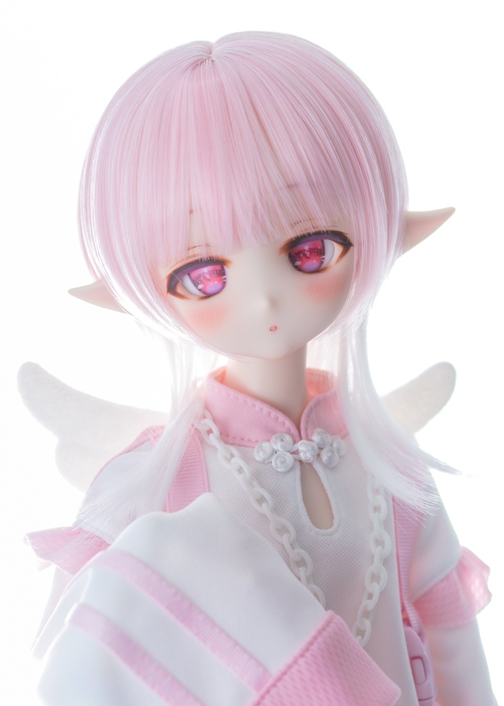 即納・DDサイズ インナーカラーウルフボブウィッグ『Jellyfish』ドール用 8-9インチサイズ