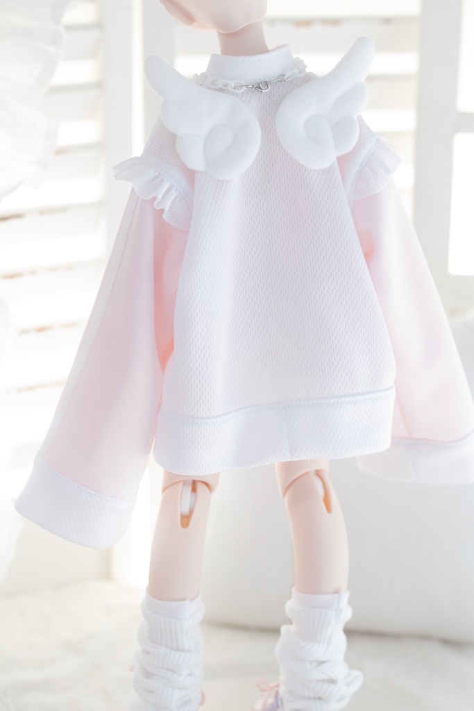 MDD服 天使チャイナセット(パステルピンク)1/4ドール服