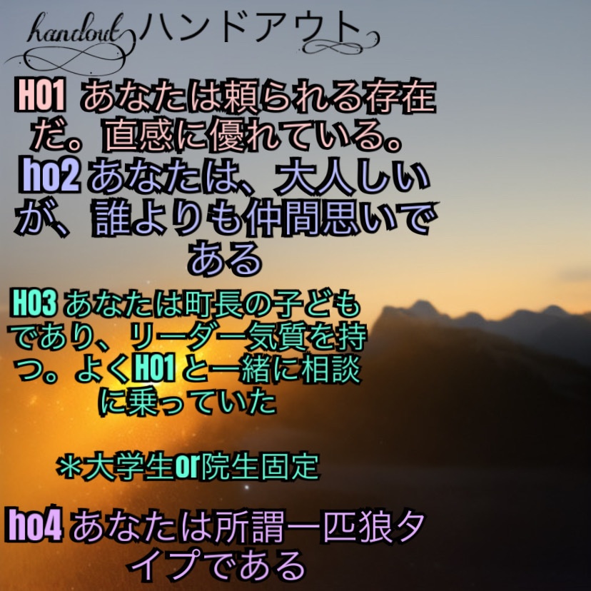 coc7版シナリオ 忘却の彼方