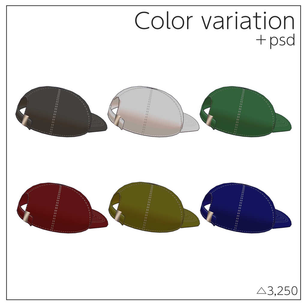 【無料/FREE】うしろかぶりキャップ(まめひなた対応)【MA対応】