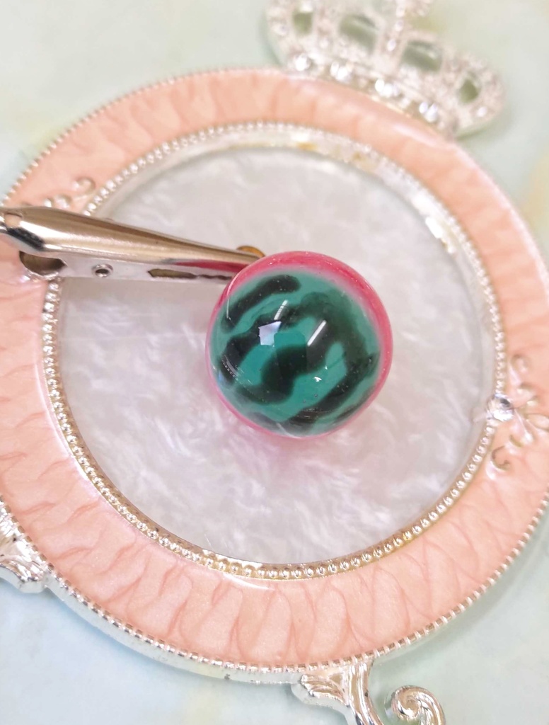 スイカ玉チャーム②【金具/金色】