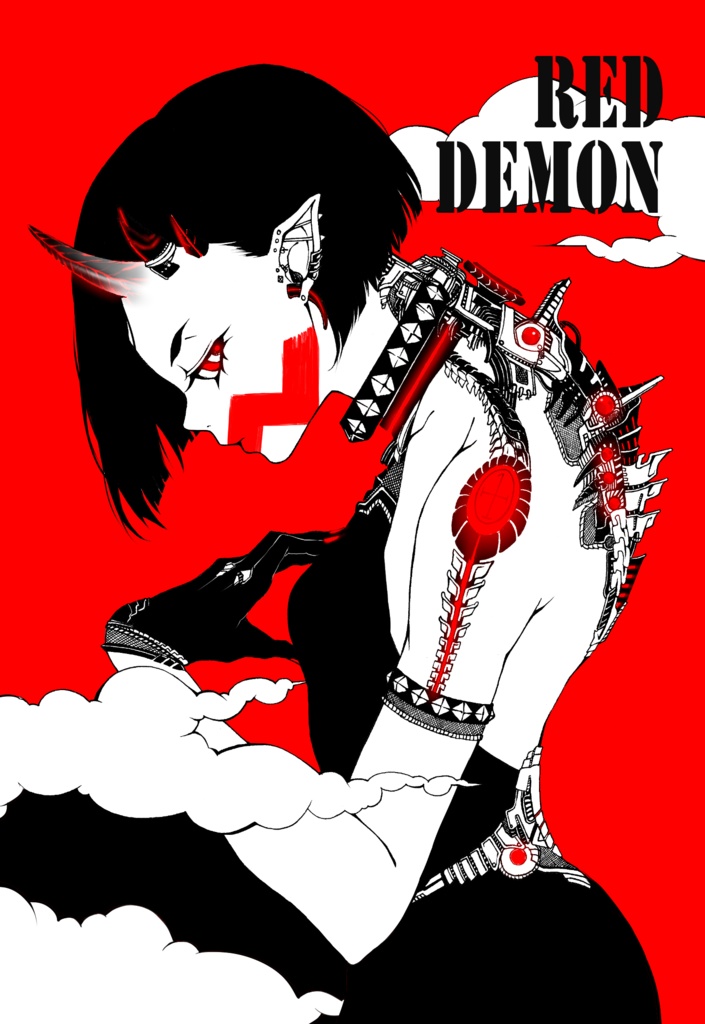 【完売】Red x Demon【ポスカ】