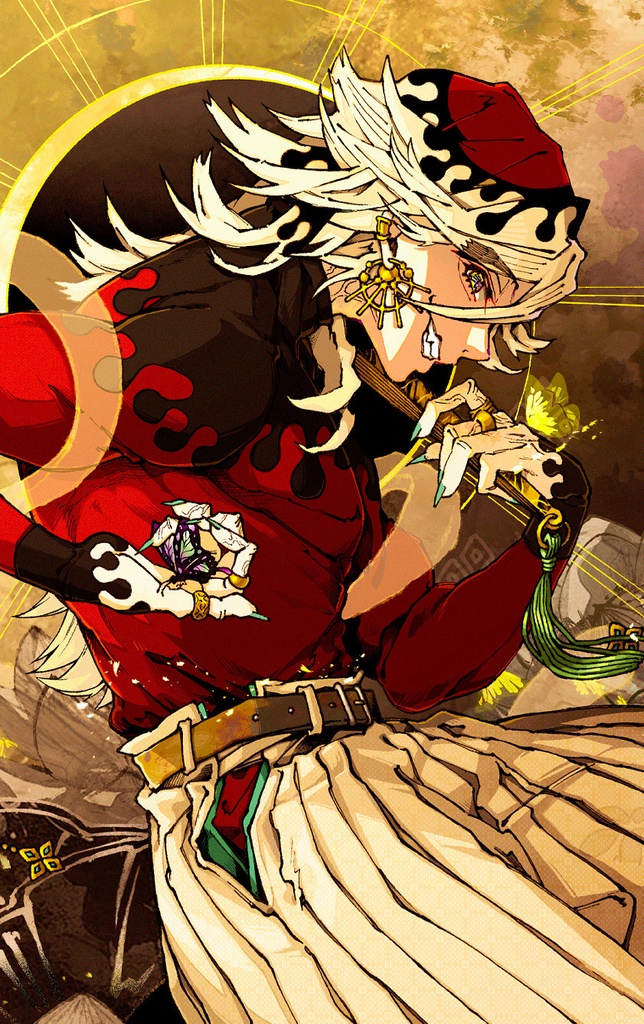 【鬼滅の刃／非公式】ランダムカード(名刺サイズ)【3枚上弦の鬼セット(レアのみ)】