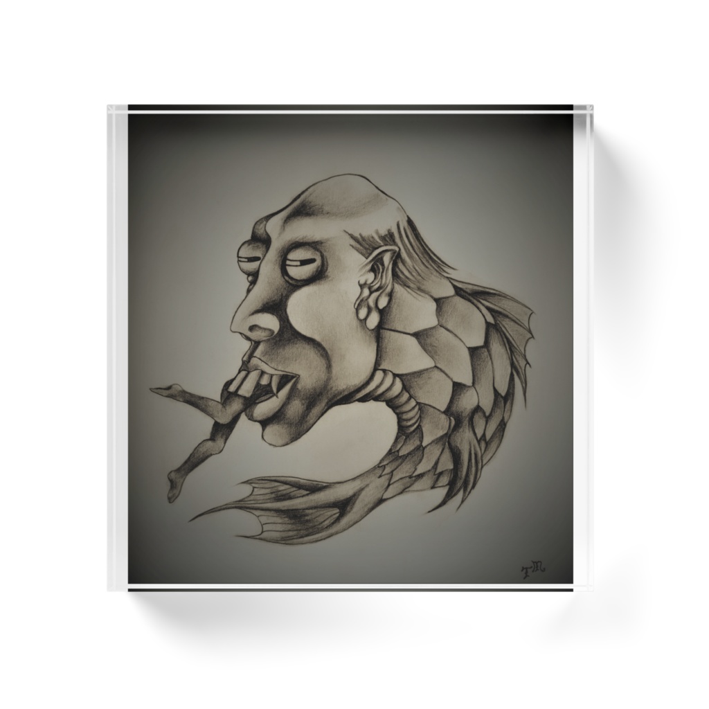 龗 堂 強運の妖魚 アクリルブロック