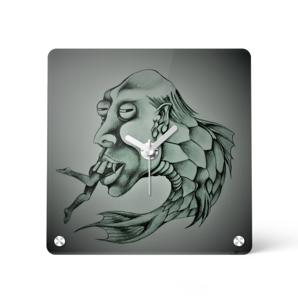 強運の妖魚 アクリル時計