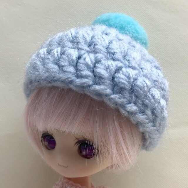 🟢ぽんぽん🔵付　ニット帽🧶