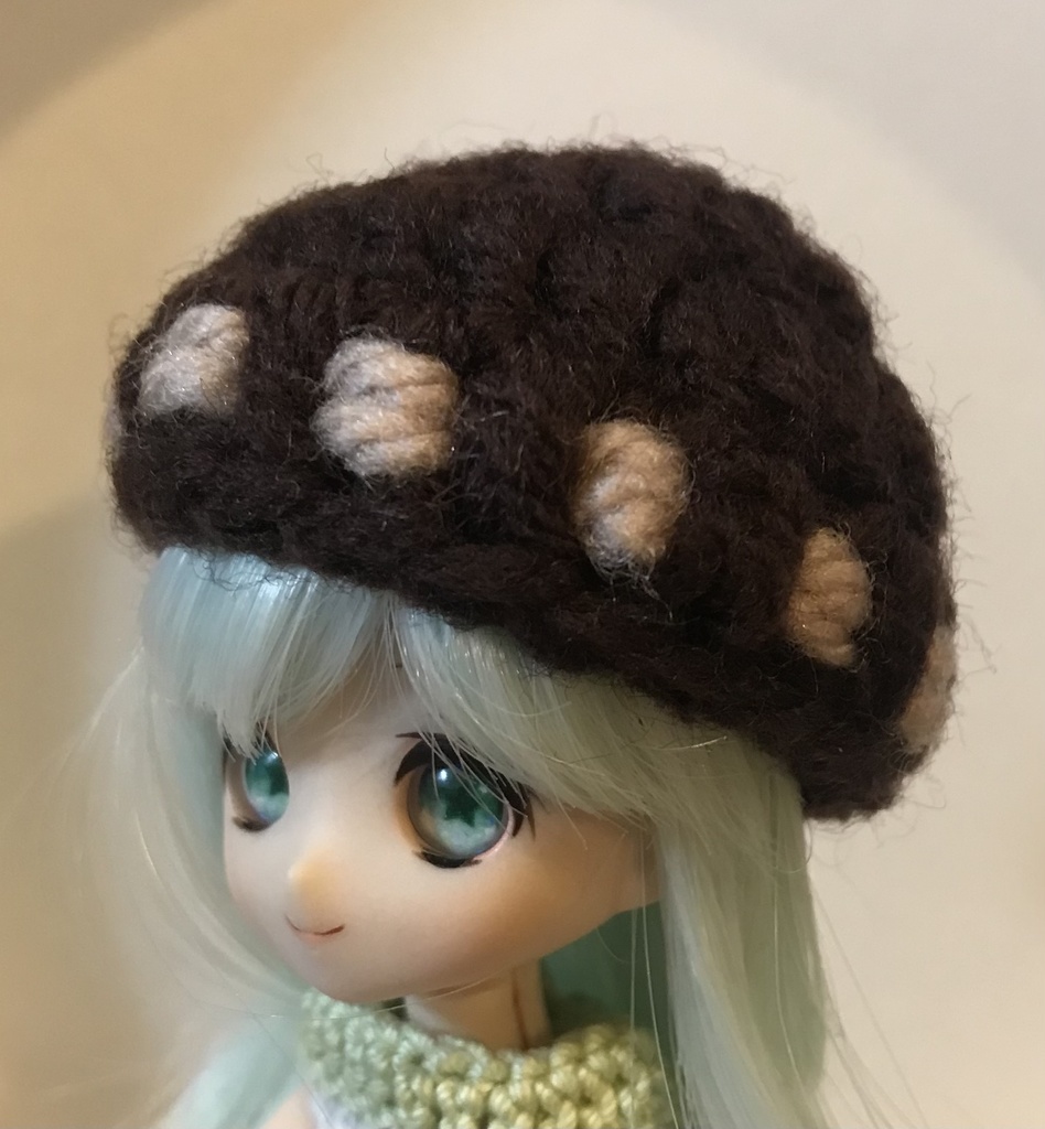 スヌード付き帽子