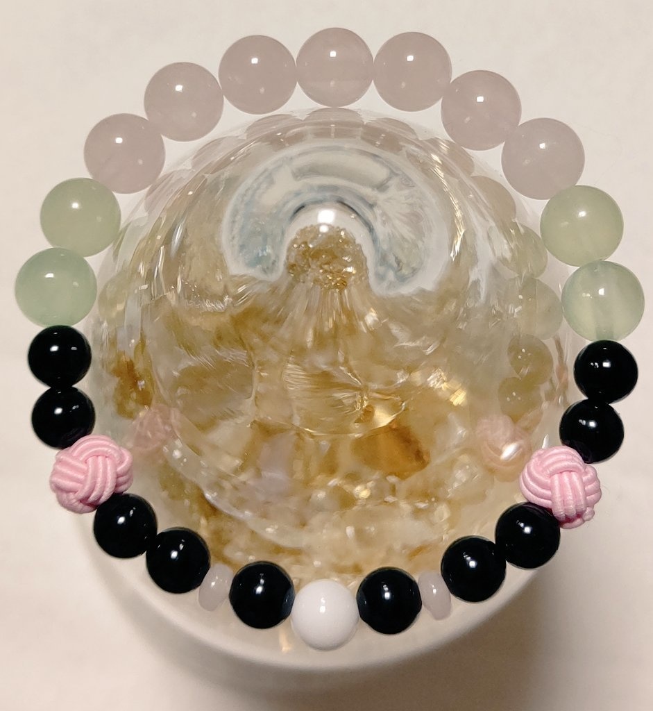 鬼滅の刃オリジナル 天然石ブレスレット