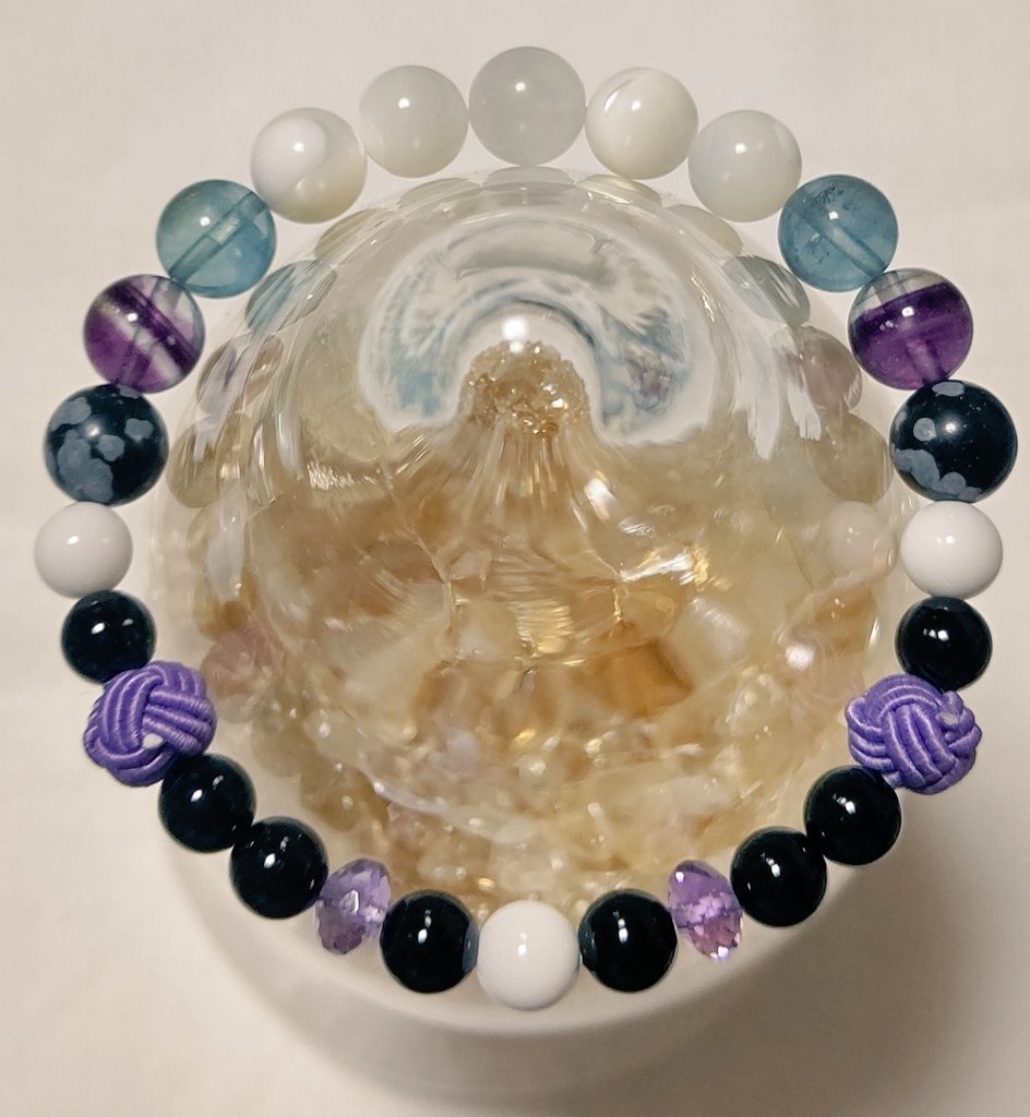 鬼滅の刃オリジナル 天然石ブレスレット