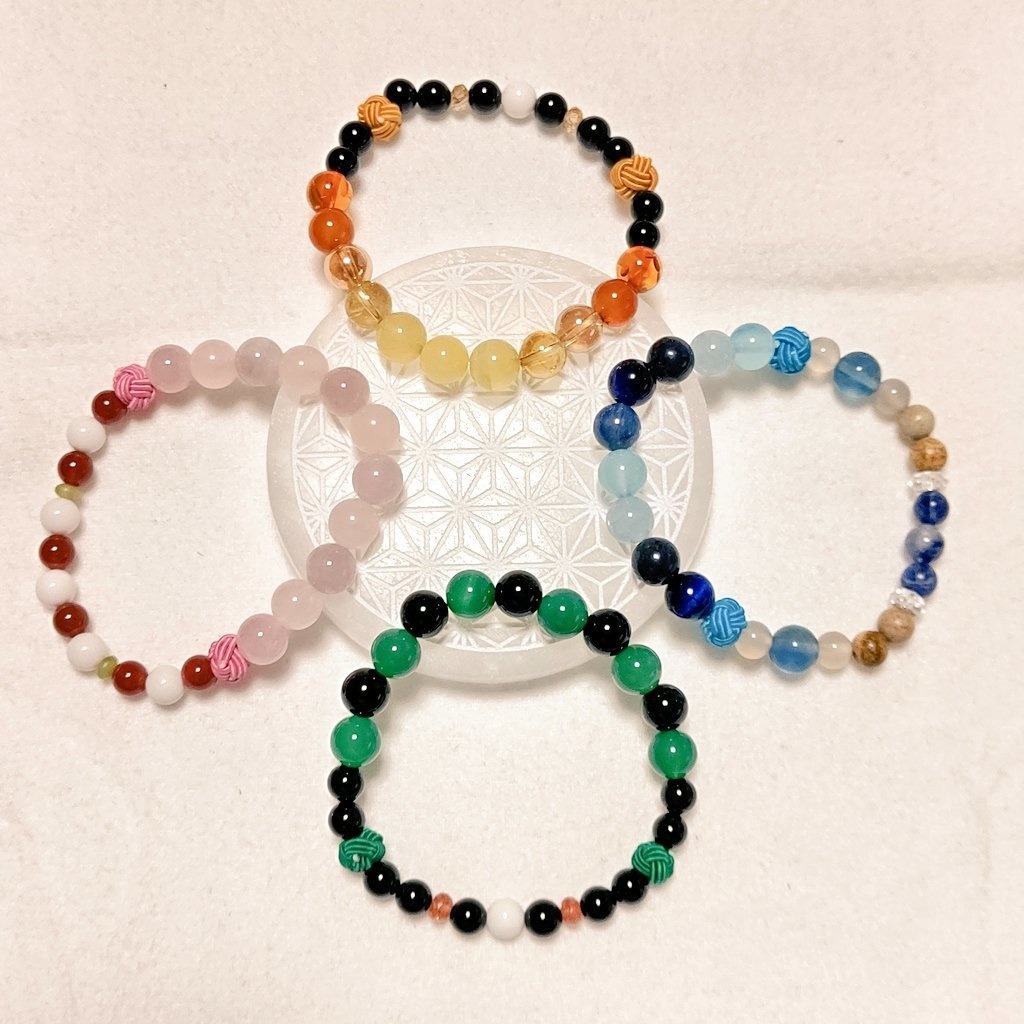 鬼滅の刃オリジナル 天然石ブレスレット