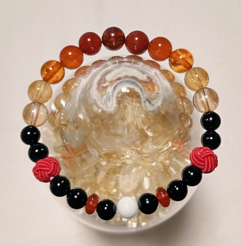 鬼滅の刃オリジナル 天然石ブレスレット