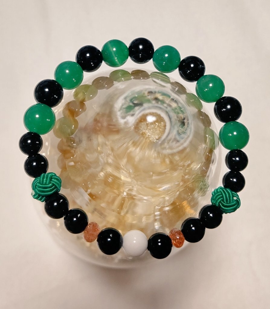 鬼滅の刃オリジナル 天然石ブレスレット