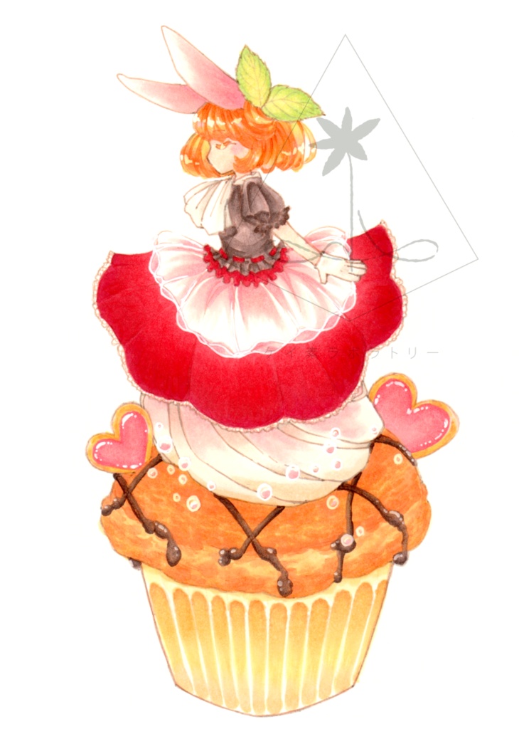 額装済み複製原画『マフィン』