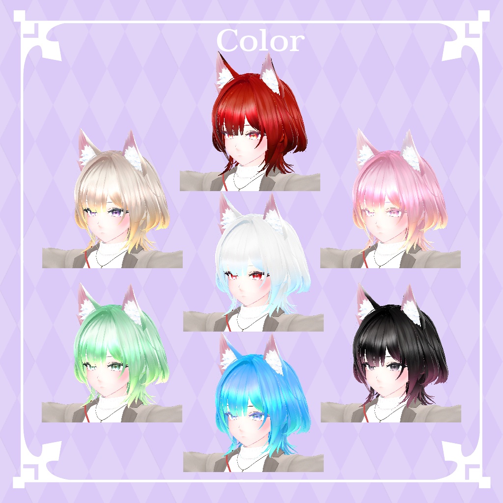 【オリジナル3Dモデル】ルーヴェ - Louve - #Louve3D (7sBody)
