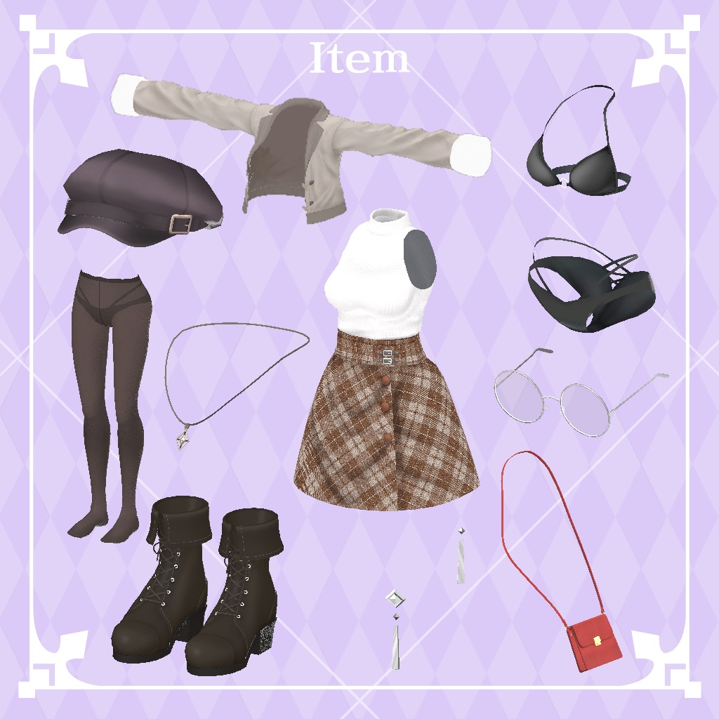 【オリジナル3Dモデル】ルーヴェ - Louve - #Louve3D (7sBody)