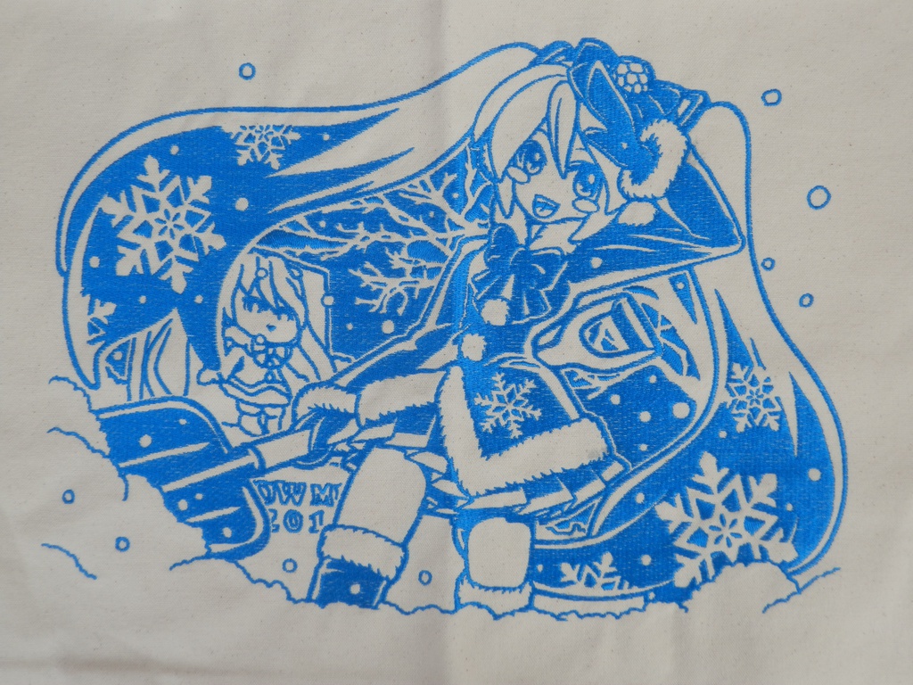 刺しゅう　雪ミク2012_01