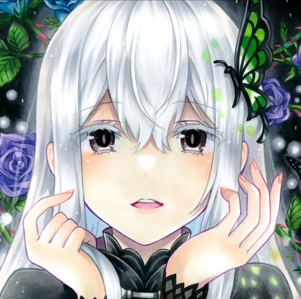 エキドナ リゼロ 手描きイラスト Whipberry Atelier ﾟ Booth
