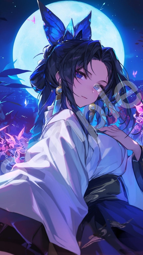 月夜の乙女2　（スマホ待受）