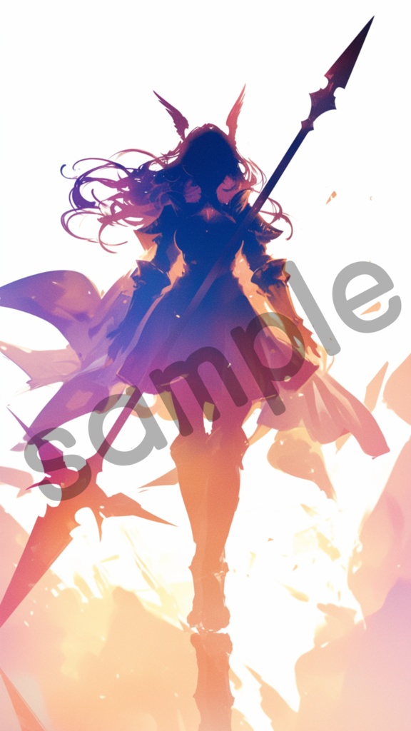 夕日の戦乙女　（スマホ待受）