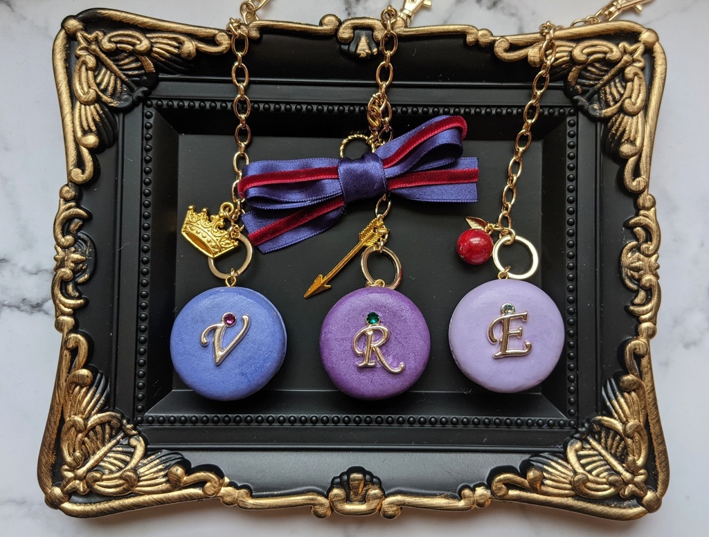 【ヴィル 腕章リボン付き】マカロンバッグチャーム