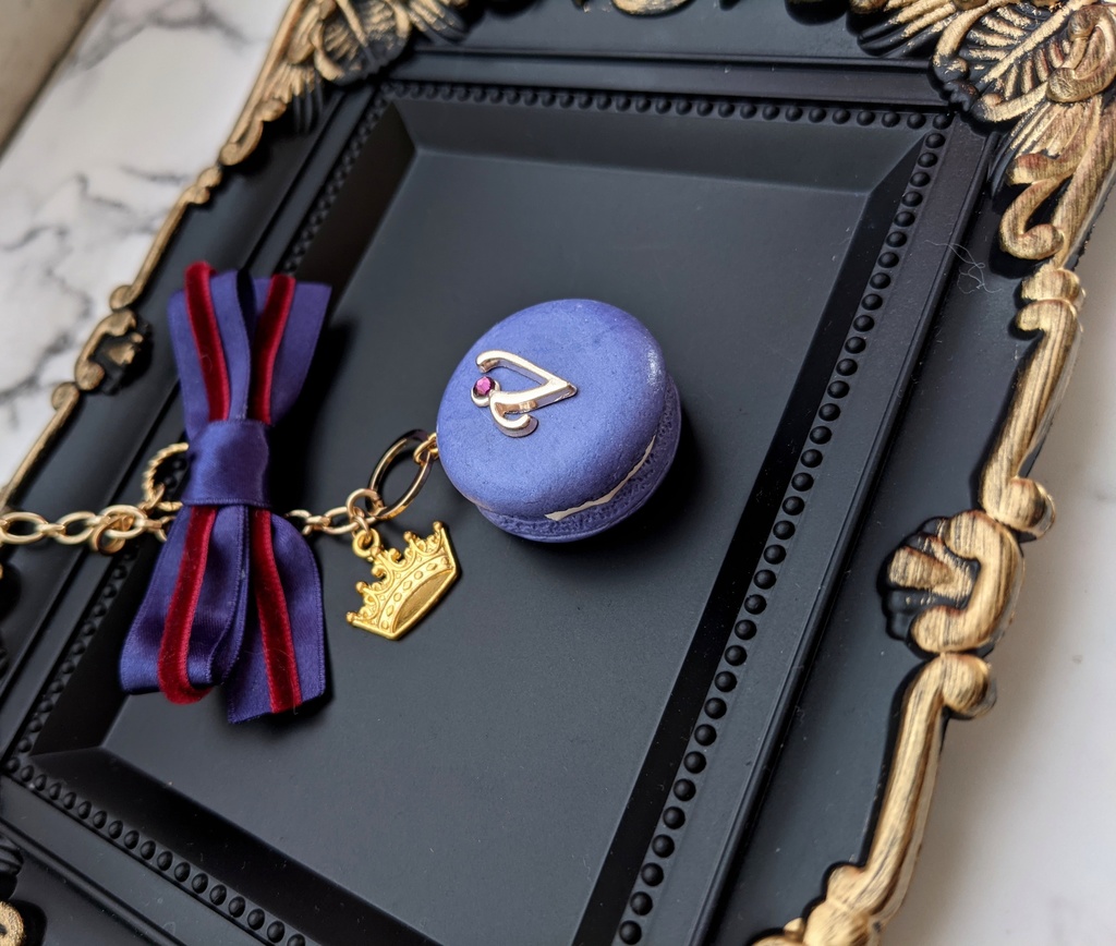 【ヴィル 腕章リボン付き】マカロンバッグチャーム