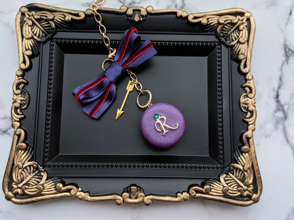 【ルーク 腕章リボン付き】マカロンバッグチャーム