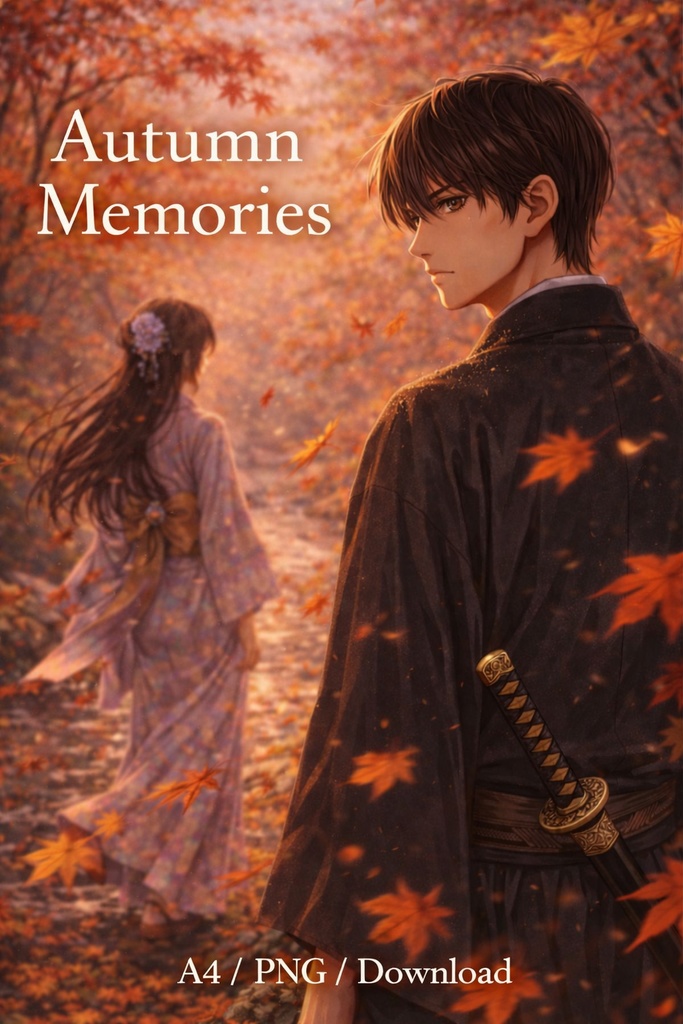 Autumn Memories – A Quiet Moment Beneath Falling Leaves