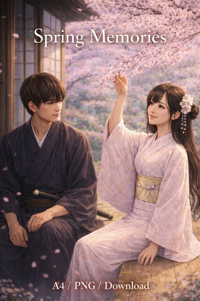 Spring Memories – A Gentle Moment Beneath Cherry Blossoms