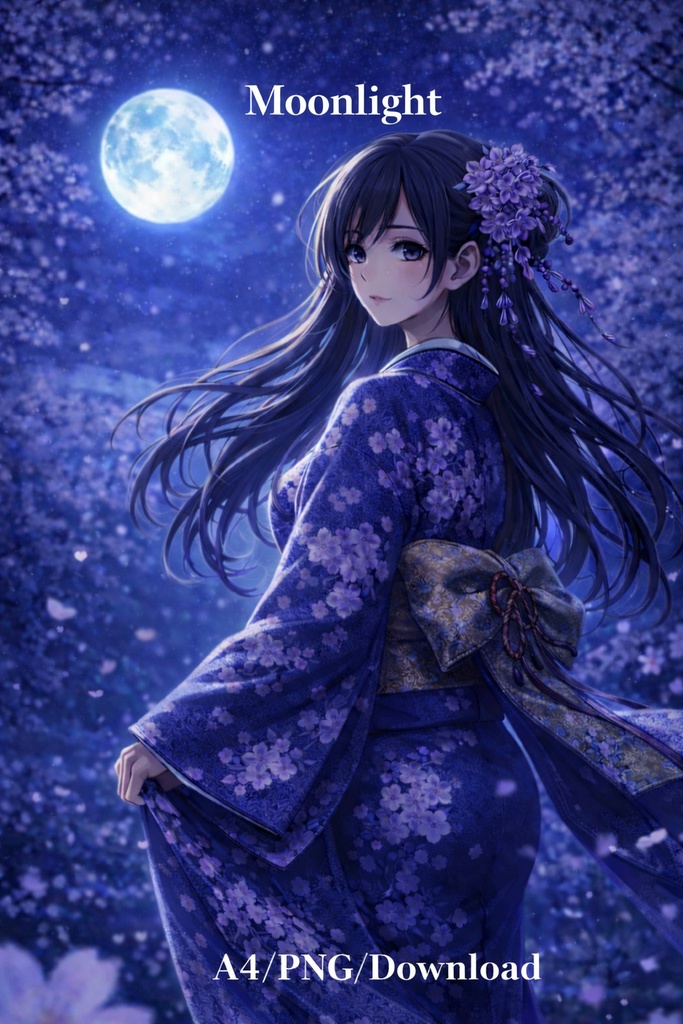 Moonlight　A4/Download/PNG