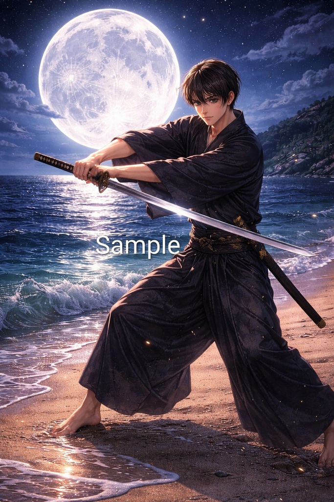 Samurai Collection – 28 Illustration Set (A4 PNG Download)