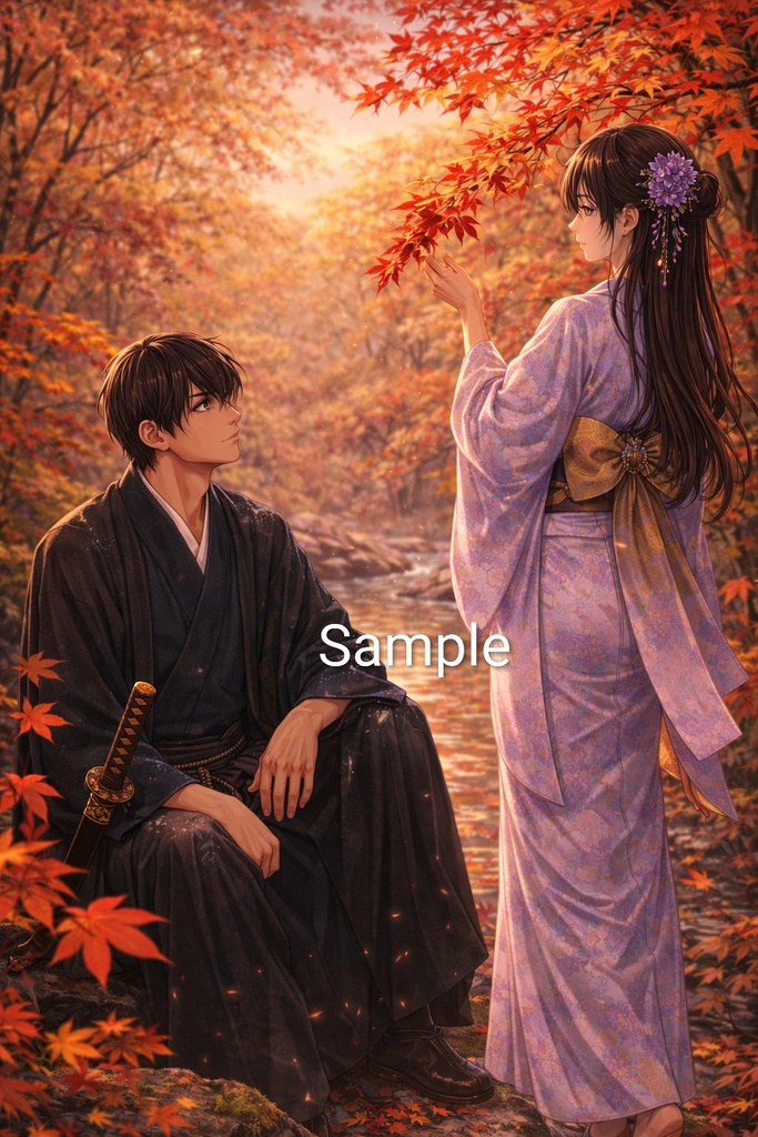 Samurai Collection – 28 Illustration Set (A4 PNG Download)