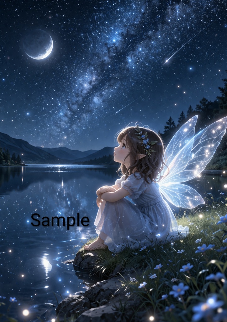 Fantasy Fairy Illustration Set – 16 Magical Scenes (A4 PNG Download)