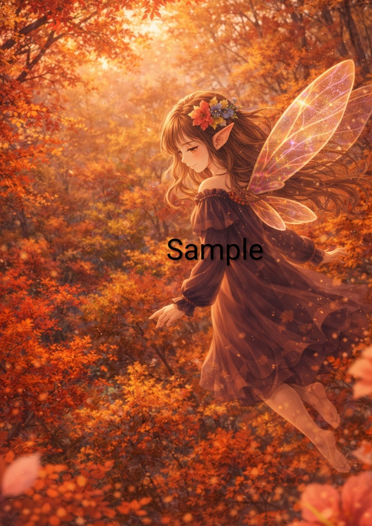 Fantasy Fairy Illustration Set – 16 Magical Scenes (A4 PNG Download)