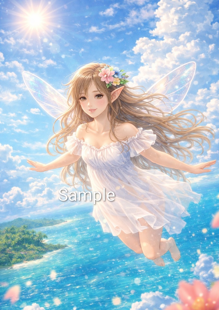 Fantasy Fairy Illustration Set – 16 Magical Scenes (A4 PNG Download)