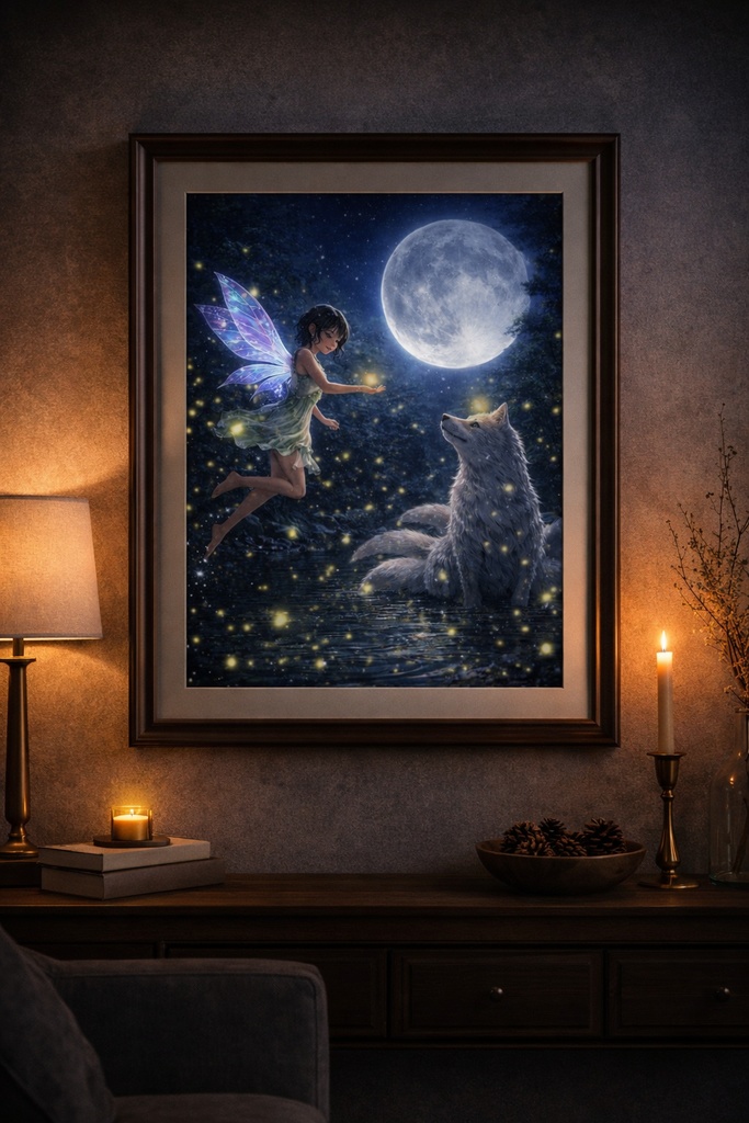 Fairies & Nine-Tailed Wolves: Fantasy Illustration Collection (26 Scenes)